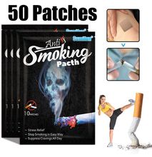 10/30/50pcs Anti-Smoking Patches Sticker Stop Quit Smoking Plaster Control Cessation 100% Natural Ingredient
